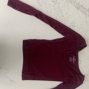 American eagle long sleeve crop top